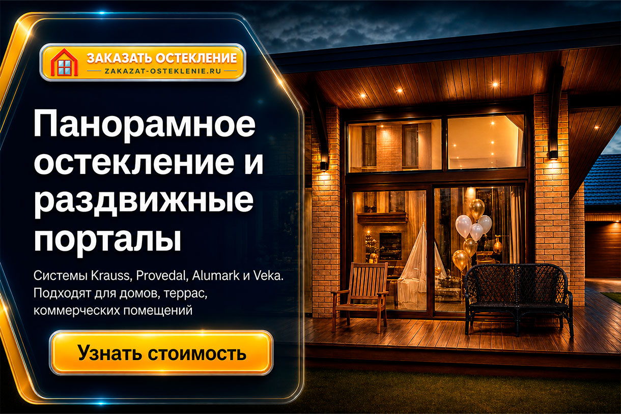 Панорамное остекление и раздвижные порталы — системы Krauss (Краусс), Provedal (Проведал), Alumark (Алюмарк) и VEKA (Века). Узнать стоимость.