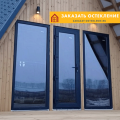 Пластиковая дверь со стеклом для улицы