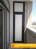 Балконная дверь из пластикового профиля без стекла