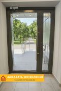 Дверь  из алюминиевого профиля с шумоизоляцией