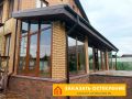 Веранда с остеклением алюминиевым профилем