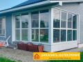 Теплая веранда с остеклением пластиковыми окнами