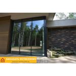 Алюминиевое фасадное остекление дома от пола до потолка