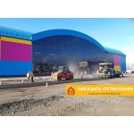 Остекление магазина тонким алюминиевым профилем для максимального естественного освещения