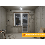 Балконный блок с дверью из ПВХ-профиля
