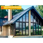 Французские окна для частного дома от пола до потолка с панорамным остеклением