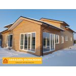 Французское окно с дверью и панорамным остеклением белого цвета