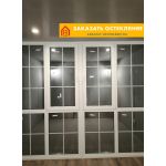 Пример панорамного французского остекления балкона от пола до потолка