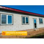 Дом из газобетона с профессиональным остеклением