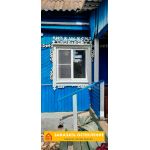 Осьекление старого деревянного дома пластиковым профилем