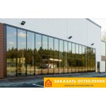 Пример остекления витрин магазинов панорамными окнами от пола до потолка