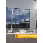 Бизнес-центр с панорамным остеклением алюминием и тонированным стеклом