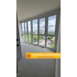 Лоджия с панорамным остеклением алюминиевым профилем белого цвета