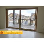 Портальные двери для террасы  с панорамным остеклением и ламинацией