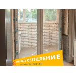 Раздвижная дверь на балкон из пластикового профиля