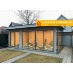 Всесезонная беседка с раздвижным остеклением до пола