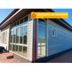 Алюминиевая веранда с раздвижным остеклением