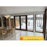 Раздвижные пластиковые двери для террасы частного дома