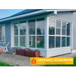 Теплая веранда с остеклением пластиковыми окнами