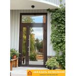 Тёплые алюминиевые двери с панорамным остеклением для максимального света