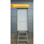 Утепленная глухая дверь из алюминиевого профиля для улицы