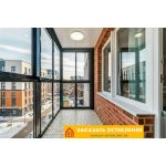 Балкон с витражным остеклением от пола до потолка