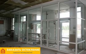 Неотапливаемый офис с холодным одинарным остеклением