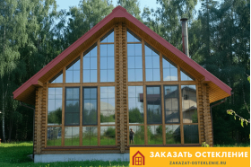 Коттедж с фасадным остеклением