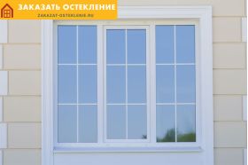 Французское пластиковое окно из белого профиля