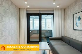 Теплая лоджия в квартире с французским остеклением в пол