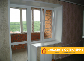 Лоджия с установкой балконного блока