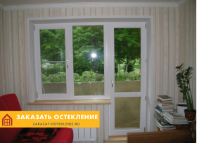 Балконный блок из ПВХ профиля с импостом