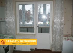 Балконная дверь из пластикового профиля глухая