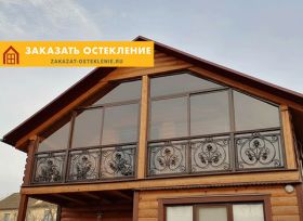 Фасад с холодным остеклением