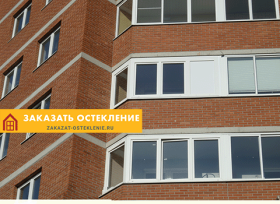 Лоджия нестандартной формы с теплым остеклением