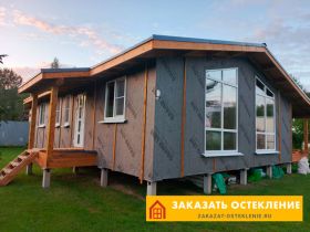 Загородный дом с остеклением