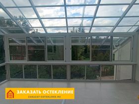 Зимний сад в частном доме с профессиональным остеклением