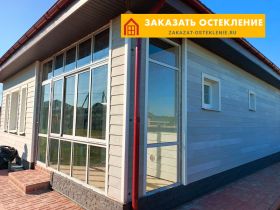 Алюминиевая веранда с раздвижным остеклением