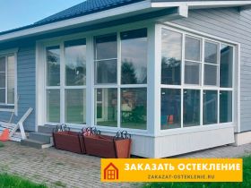 Теплая веранда с остеклением пластиковыми окнами