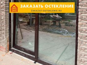 Раздвижной портал с теплым остеклением