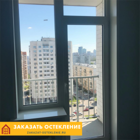 Балконный блок с ПВХ фрамугой