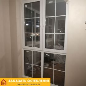 Французское окно белого цвета в пол