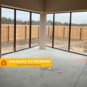 Алюминиевый профиль для остекления террас и веранд от пола до потолка