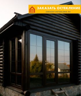 Дачная веранда с остеклением окнами премиум-класса