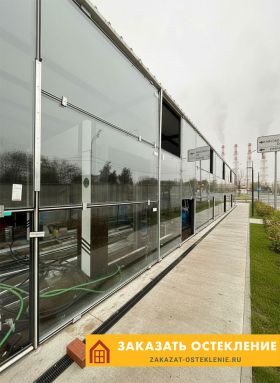Стоечно-ригельное фасадное остекление бизнес-центра