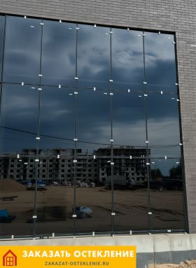 Структурное витражное остекление — бесшовное остекление фасадов и витрин без видимых рам. Под ключ в Москве и области