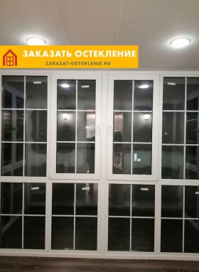 Квартира с теплым витражным остекление балкона со стеклопакетами