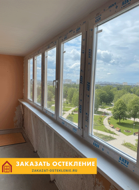 Теплое остекление лоджий пластиковым профилем