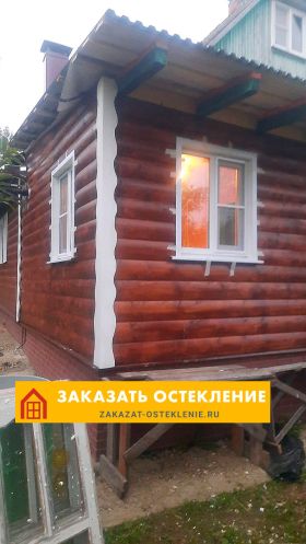 Остекление деревянного дома без усадки