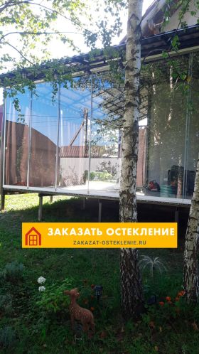 Безрамное остекление дма с панорамным обзором